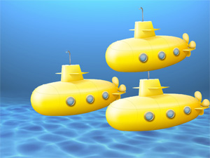 What color are the submarines?