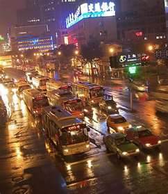 When running at night or going through a dangerous road section, the motorized vehicle should _______________.