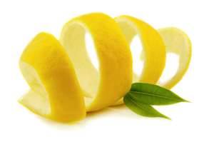 Lemon peels are good with _________.