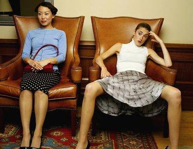 How should a proper lady NOT sit?