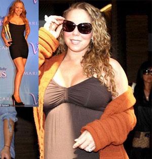 <u>Mariah</u> became a _______ after she gained 30 pounds.